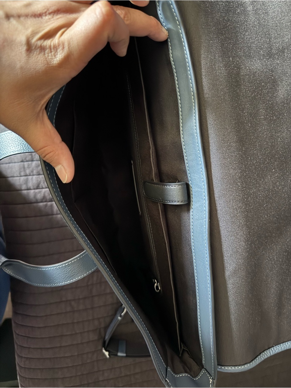 Coach Pebbled Leather Briefcase - Picture 3 of 5